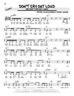 Don't Cry Out Loud von Melissa Manchester (Download) 