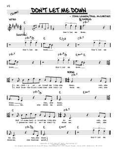 Don't Let Me Down [Jazz version] von The Beatles (Download) 