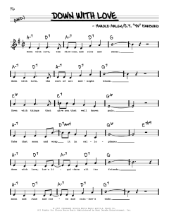 Down With Love von Edgar Y. Harburg (Download) 