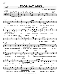 Ebony And Ivory von Paul McCartney (Download) 