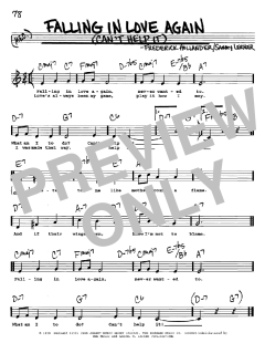 Falling In Love Again von Marlene Dietrich (Download) 