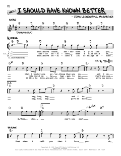 I Should Have Known Better [Jazz version] von The Beatles (Download) 