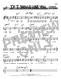 If I Should Lose You von Leo Robin (Download) 