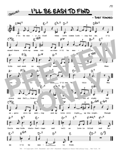 I'll Be Easy To Find von Bart Howard (Download) 
