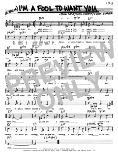 I'm A Fool To Want You von Frank Sinatra (Download) 