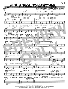 I'm A Fool To Want You von Joel Herron (Download) 