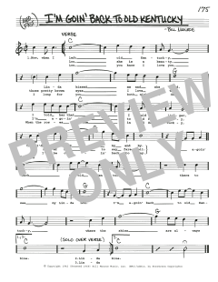 I'm Goin' Back To Old Kentucky (Download) 