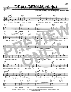 It All Depends On You von Buddy Gard DeSylva (Download) 