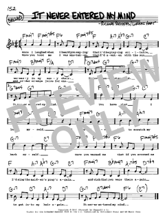 It Never Entered My Mind von Richard Rodgers (Download) 