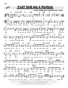 Just Give Me A Reason von Alecia Moore (Download) 