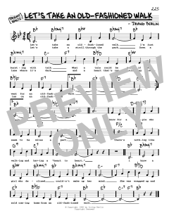Let's Take An Old-Fashioned Walk von Irving Berlin (Download) 