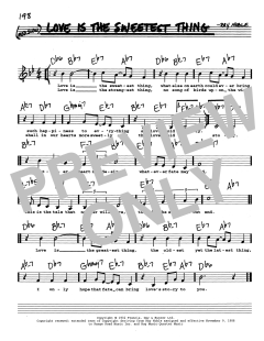 Love Is The Sweetest Thing (Download) 