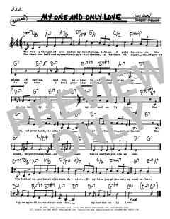 My One And Only Love von Guy Wood (Download) 