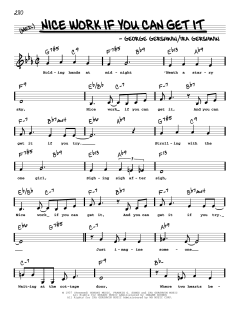 Nice Work If You Can Get It von Ira Gershwin (Download) 