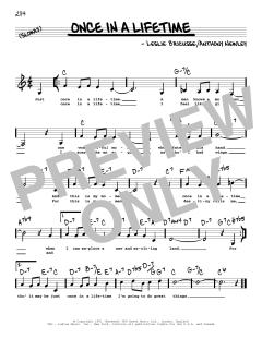 Once In A Lifetime von Anthony Newley (Download) 