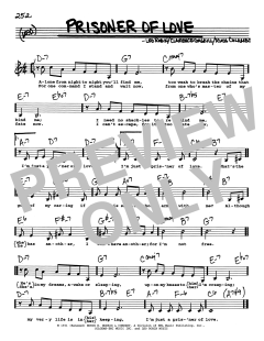 Prisoner Of Love von Leo Robin (Download) 