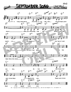 September Song von Kurt Weill (Download) 