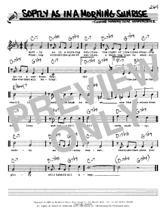 Softly As In A Morning Sunrise von Sigmund Romberg (Download) 