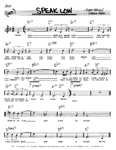Speak Low von Kurt Weill (Download) 