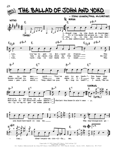 The Ballad Of John And Yoko [Jazz version] von The Beatles (Download) 