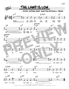 The Lamp Is Low von Mitchell Parish (Download) 