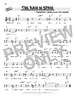 The Rain In Spain von Alan Jay Lerner (Download) 