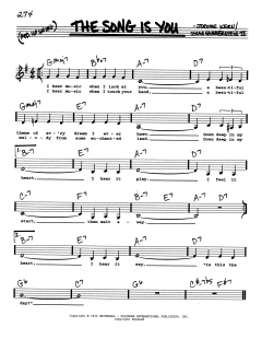 The Song Is You von Jerome Kern (Download) 