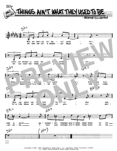 Things Ain't What They Used To Be von Mercer Ellington (Download) 