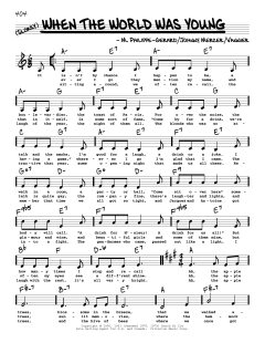 When The World Was Young von Johnny Mercer (Download) 