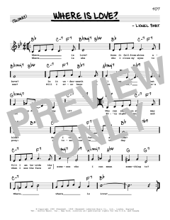 Where Is Love? von Lionel Bart (Download) 