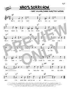 Who's Sorry Now von Connie Francis (Download) 