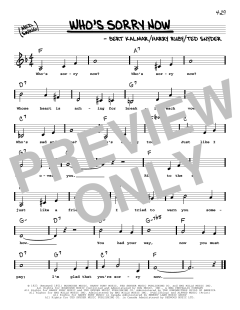 Who's Sorry Now von Connie Francis (Download) 