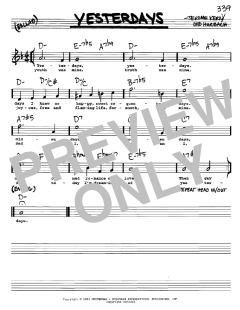 Yesterdays von Jerome Kern (Download) 