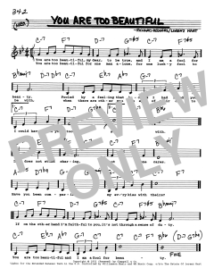 You Are Too Beautiful von Richard Rodgers (Download) 