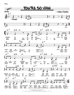 You're So Vain von Carly Simon (Download) 