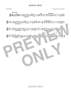 Danny Boy von Frederic Edward Weatherly (Download) 