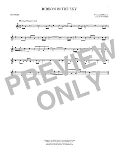 Ribbon In The Sky von Stevie Wonder (Download) 