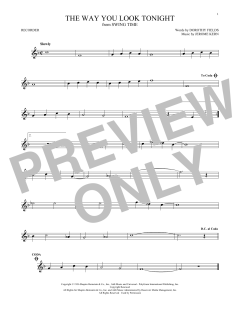 The Way You Look Tonight von Jerome Kern (Download) 