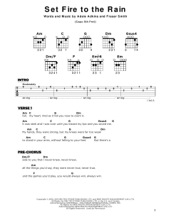 Set Fire To The Rain von Adele (Download) 