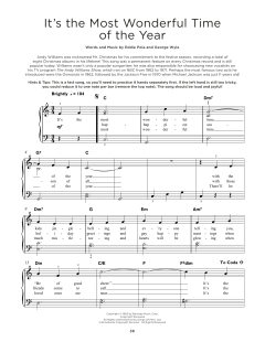 It's The Most Wonderful Time Of The Year von George Wyle (Download) 