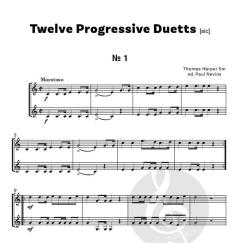 12 Progressive Duets von Thomas Snr Harper 