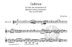 Mozart Horn Concerto Cadenzas von Wolfgang Amadeus Mozart (Download) 