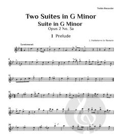 Suites in G minor, op. 2 No. 3a & 3b von Jacques-Martin Hotteterre (Download) 