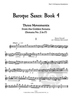 Baroque Saxes 4 von Henry Purcell (Download) 
