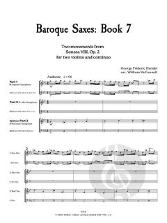 Baroque Saxes 7 von Georg Friedrich Händel (Download) 