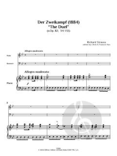 Der Zweikampf "The Duel" (1884) von Richard Strauss 