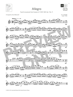 Allegro von Georg Friedrich Händel (Download) 