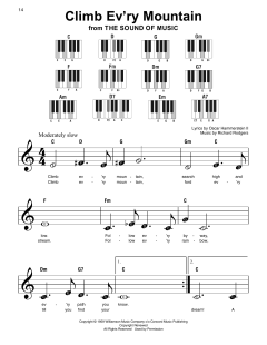 Climb Ev'ry Mountain von Richard Rodgers (Download) 