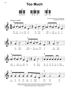 Too Much von Elvis Presley (Download) 