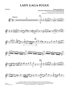 Lady Gaga Fugue - Violin 1 (Download) 